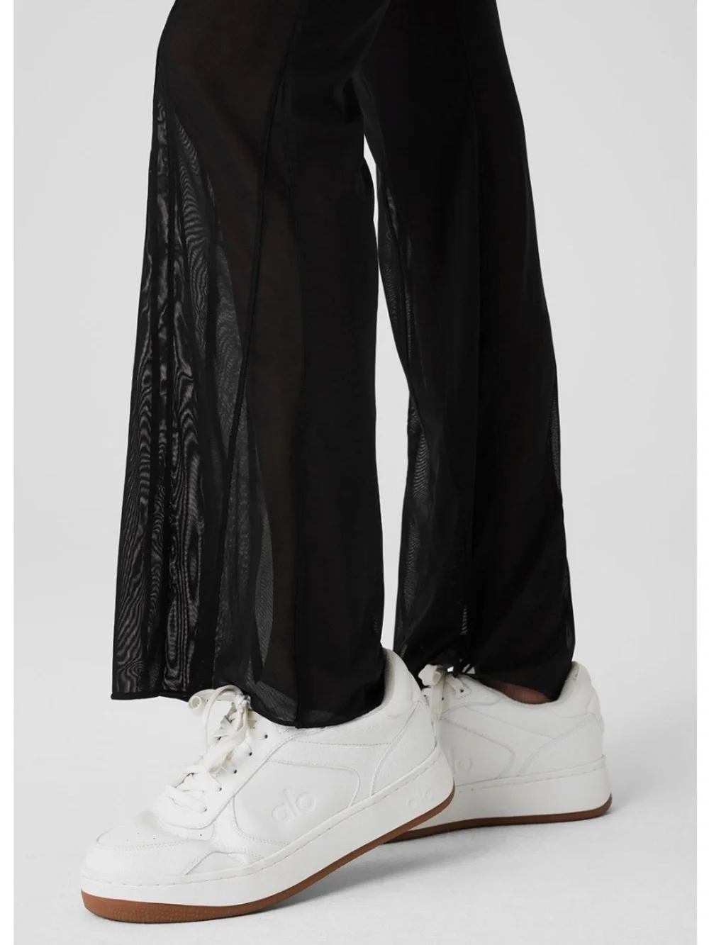 ALO YOGA Mesh High-Waist MESH Flicker Flare Pants SIZE XXS NWT